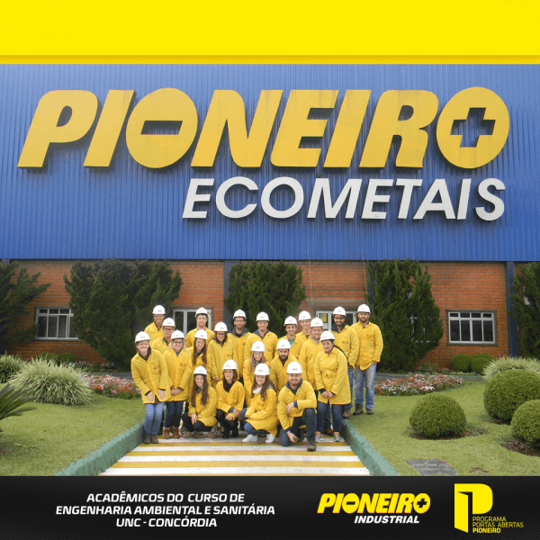 Acadêmicos da UNC de Concórdia realizam visita técnica na Pioneiro Ecometais