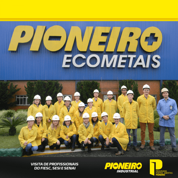 Pioneiro Ecometais recebe a visita de profissionais do FIESC, SESI e SENAI