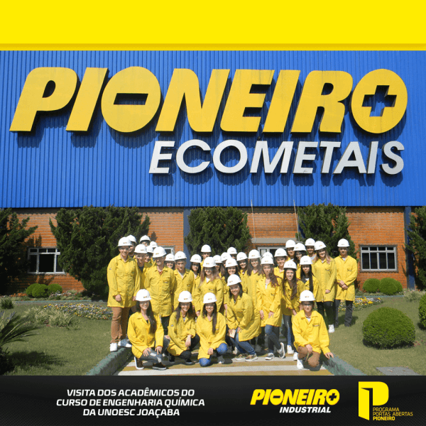 Pioneiro Ecometais recebe a visita dos acadêmicos de Engenharia Química da Unoesc Joaçaba