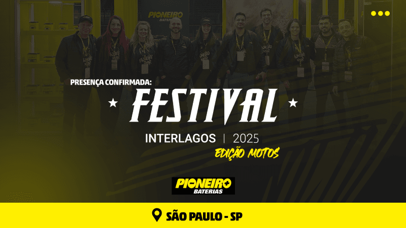 Pioneiro é a Bateria Oficial do Festival Interlagos Motos 2025!