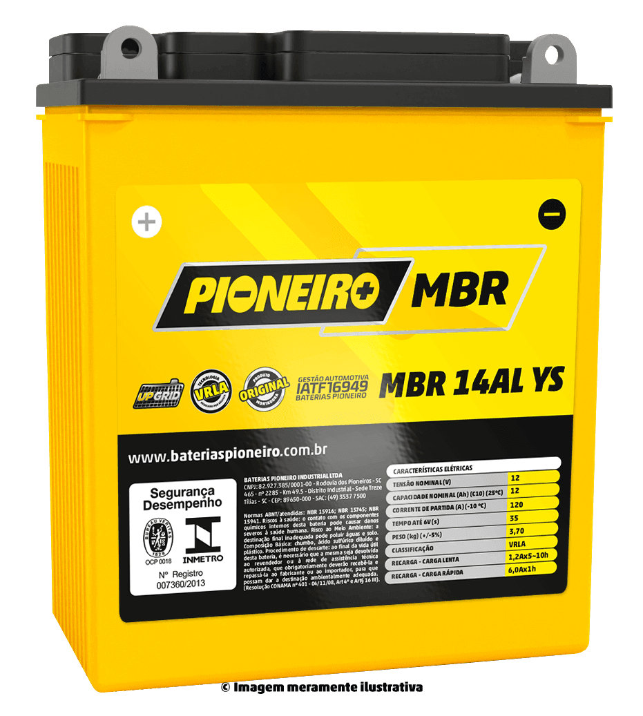 Pioneiro MBR 14AL-YS 12V