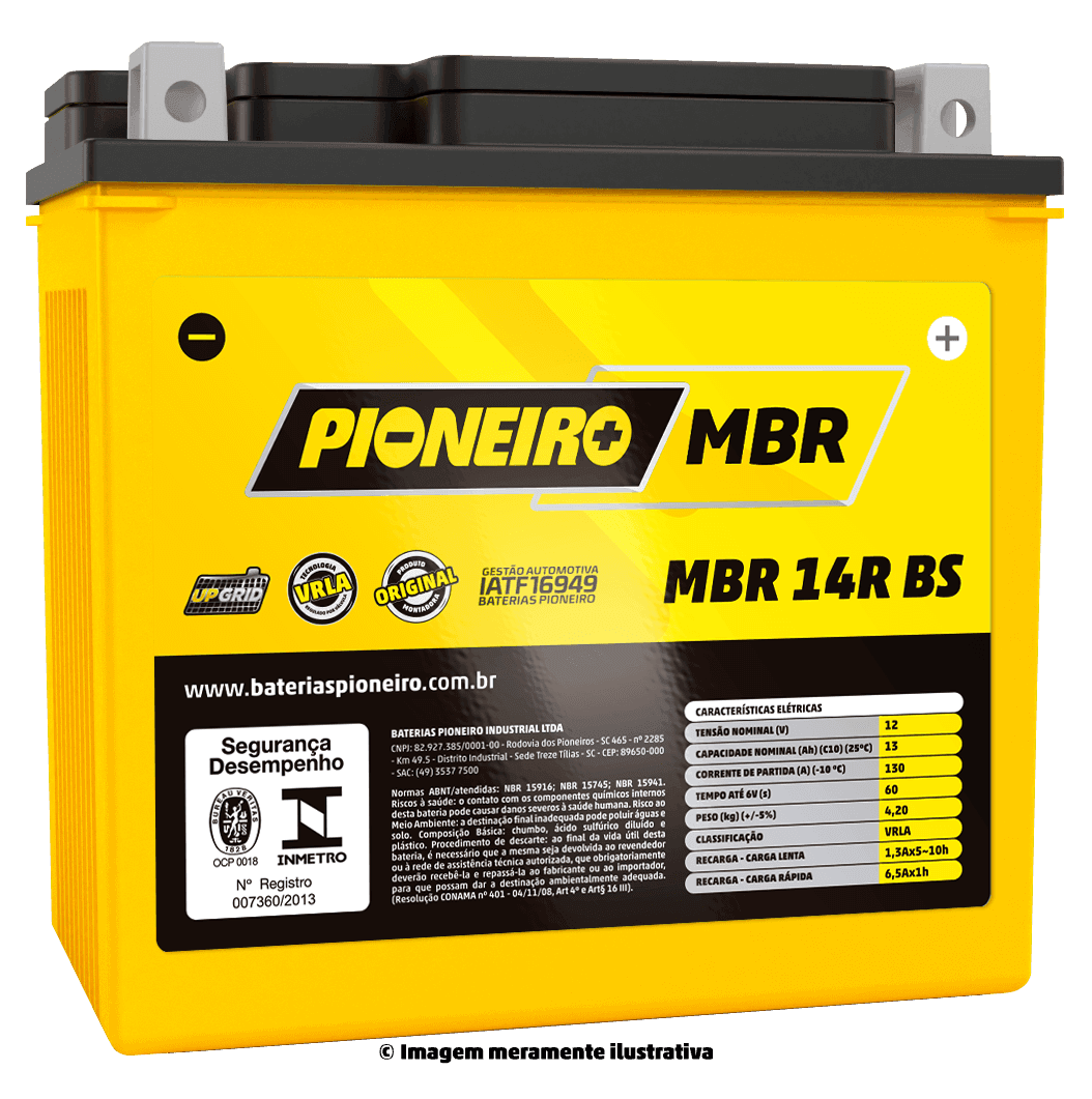 Pioneiro MBR 14R-BS 12V