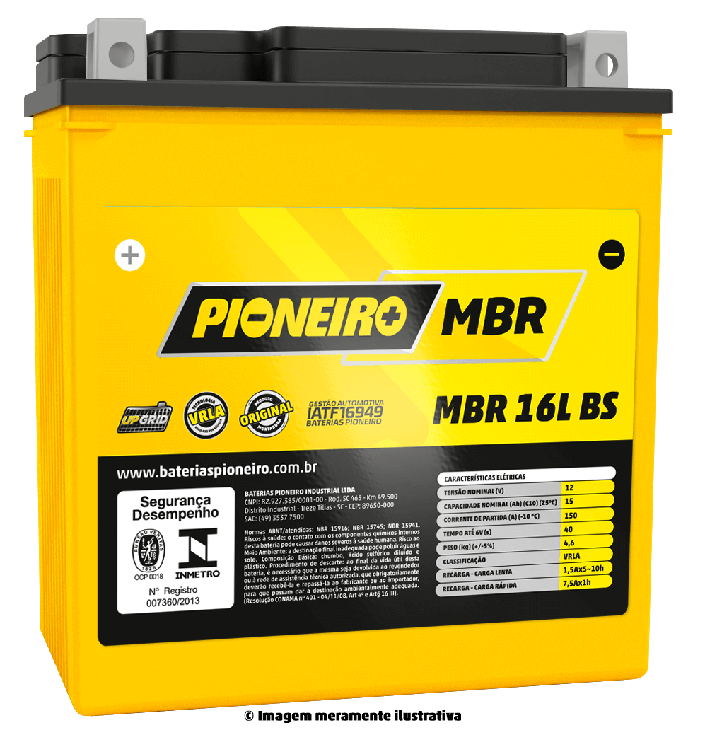 Pioneiro MBR 16L-BS 12V