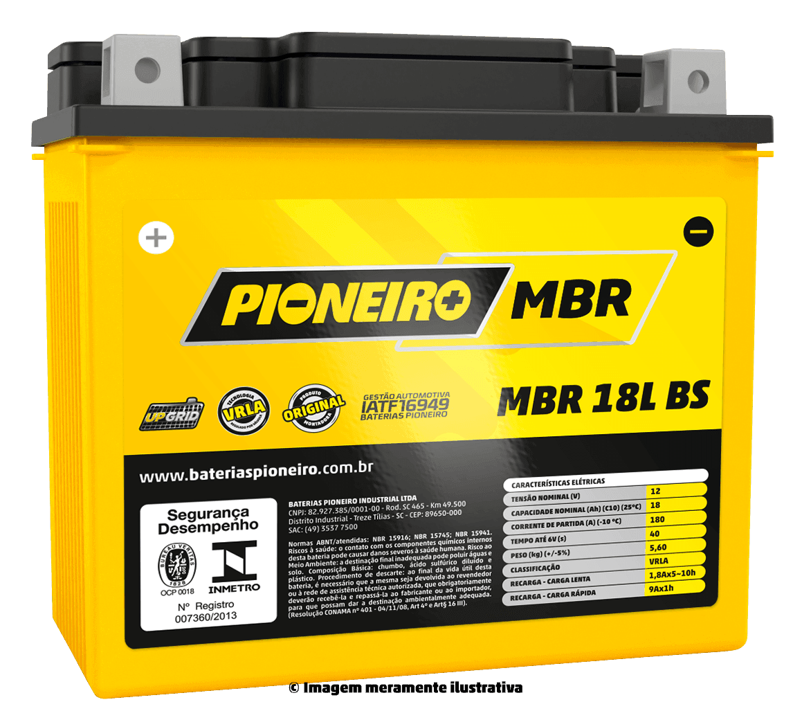 Pioneiro MBR 18L-BS 12V